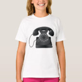 Old Black Phone Girls T - Shirt (Vorderseite)