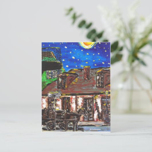 Old Black Smith Shop Französisches Viertel Postkarte (Stehend Vorderseite)