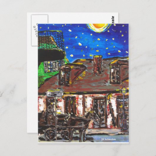 Old Black Smith Shop Französisches Viertel Postkarte (Vorne/Hinten)