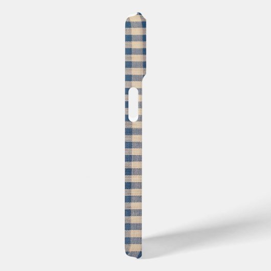 Old Blue Gingham Case-Mate iPhone Hülle (Rückseite / Rechts)