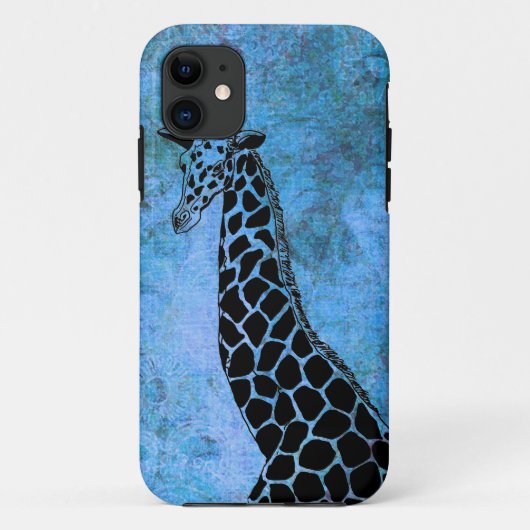 Old Blue Giraffe II - iPhone 5/5S Case (Rückseite)