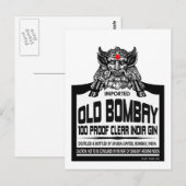 Old Bombay Gin Postkarte (Vorne/Hinten)