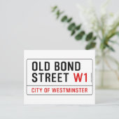 Old Bond Street Postkarte (Stehend Vorderseite)