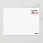 Old Bond Street Postkarte (Rückseite)