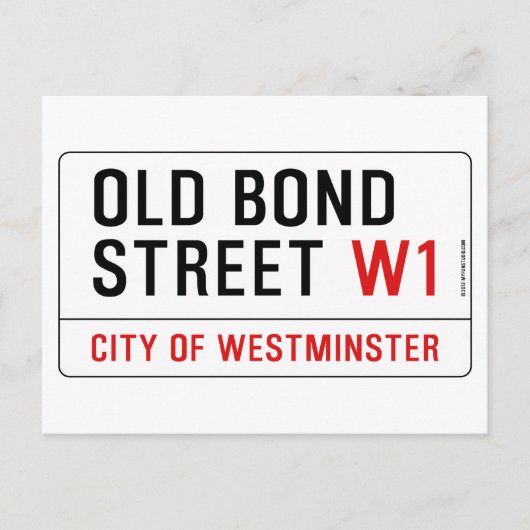 Old Bond Street Postkarte (Vorderseite)
