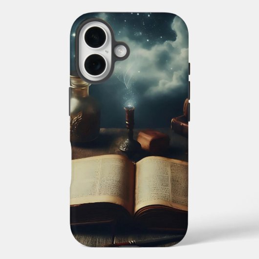 Old Book with Cloudy Sky Case-Mate iPhone Hülle (Rückseite)