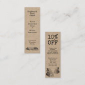 Old Books Editable Store Discount Card Mini Visitenkarte (Vorne/Hinten)