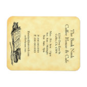 Old Books Restaurant Werbung Custom Magnet (Horizontal)