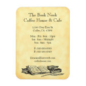 Old Books Restaurant Werbung Custom Magnet (Vertikal)