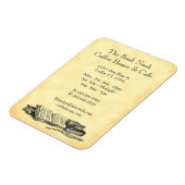 Old Books Restaurant Werbung Custom Magnet (Linke Seite)