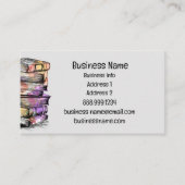 Old Books Writer der Aquarellbibliothek Visitenkarte (Vorderseite)