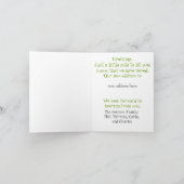 Old Boot House Änderung der Adresskarte Ankündigung (Innenseite)