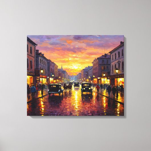 Old Boulevard Leinwanddruck (Vorderseite)