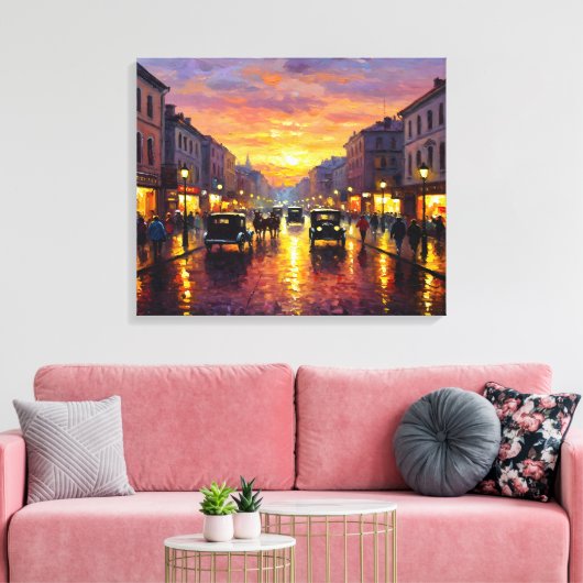 Old Boulevard Leinwanddruck (Insitu (Wohnzimmer))