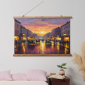 Old Boulevard Wandteppich Mit Holzrahmen (Schlafzimmer)