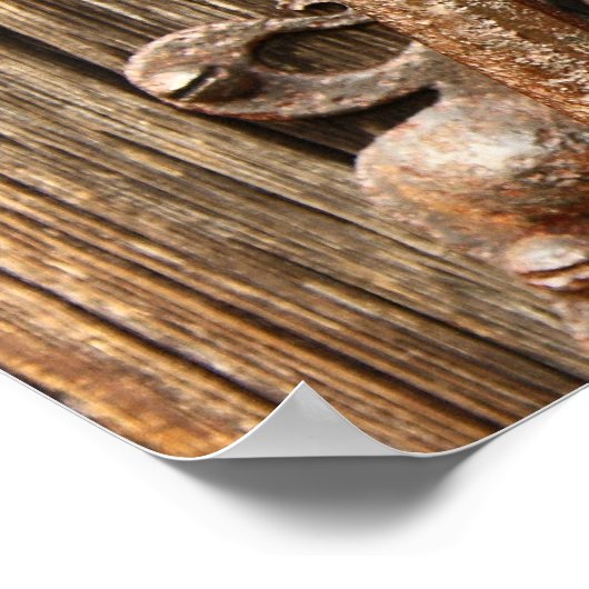 Old Brass Door Knocker Poster (Ecke)