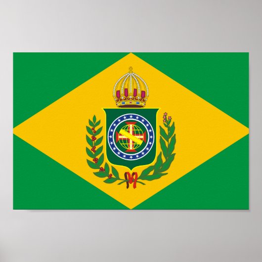 Old Brazilian flag Poster (Vorne)