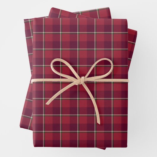 Old Brick and Cab Sav Plaid Geschenkpapier Set (Beispiel)