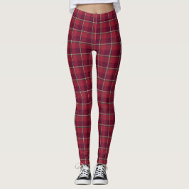 Old Brick and Cab Sav Plaid Leggings