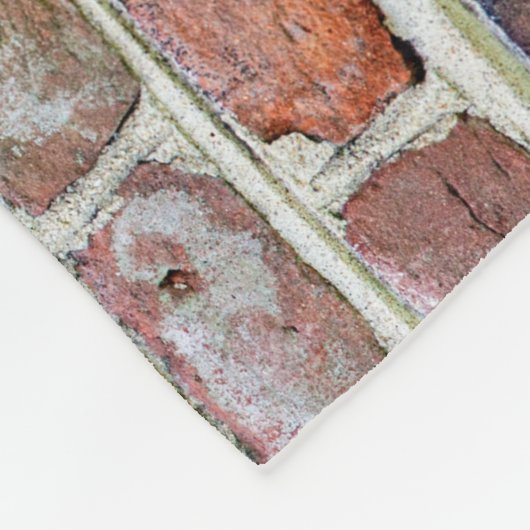 Old Brick Wall Fleecedecke (Ecke)
