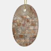 Old Brick Wall Keramik Ornament (Links)