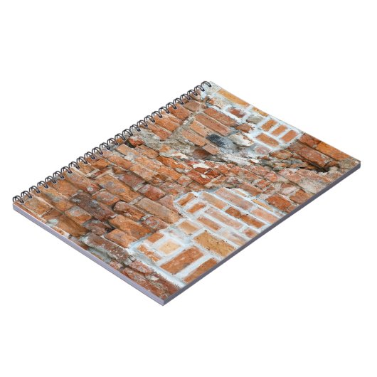 Old Brick Wall Notebook Notizblock (Linke Seite)