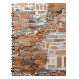 Old Brick Wall Notebook Notizblock