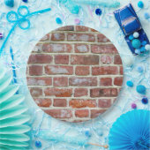 Old Brick Wall Pappteller (Party)
