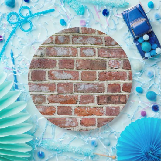 Old Brick Wall Pappteller (Party)