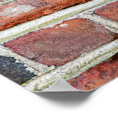Old Brick Wall Poster (Ecke)
