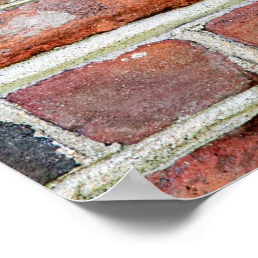 Old Brick Wall Poster (Ecke)