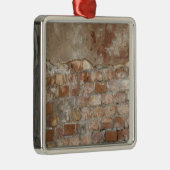 Old Brick Wall Silbernes Ornament (Rechts)