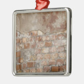 Old Brick Wall Silbernes Ornament (Links)