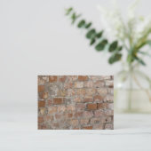 Old Brick Wall Visitenkarte (Stehend Vorderseite)