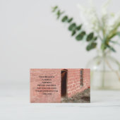 Old Bricks Business Card Visitenkarte (Stehend Vorderseite)