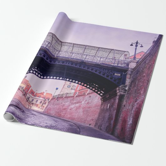 Old bridge, medieval bridgeantique, arch, archite geschenkpapier (Ungerollt)