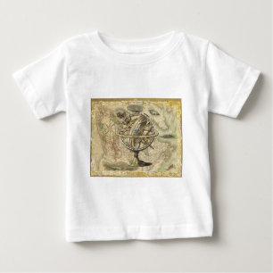 Old British America Explare Polar Bear Compass Map Baby T-shirt