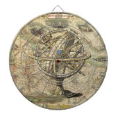 Old British America Explare Polar Bear Compass Map Dartscheibe (vorne)
