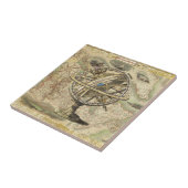 Old British America Explare Polar Bear Compass Map Fliese (Seite)