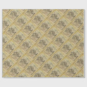 Old British America Explare Polar Bear Compass Map Geschenkpapier (Flach)