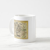 Old British America Explare Polar Bear Compass Map Kaffeetasse (Vorderseite Links)