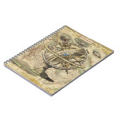 Old British America Explare Polar Bear Compass Map Notizblock (Linke Seite)