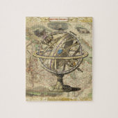 Old British America Explare Polar Bear Compass Map Puzzle (Vertikal)