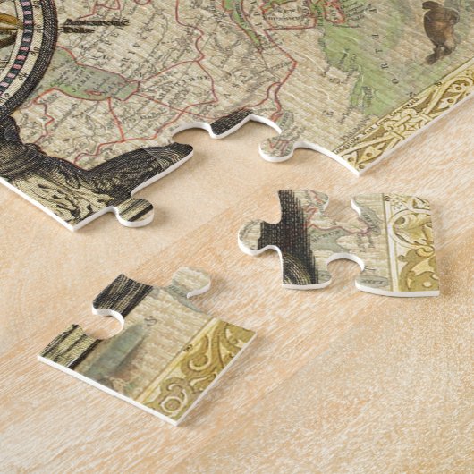 Old British America Explare Polar Bear Compass Map Puzzle (Seite)