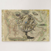 Old British America Explare Polar Bear Compass Map Puzzle (Horizontal)