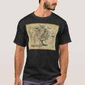 Old British America Explare Polar Bear Compass Map T-Shirt (Vorderseite)