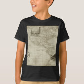 Old British America Explare Polar Bear Compass Map T-Shirt (Vorderseite)