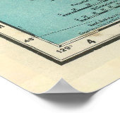 Old British Columbia Canada Map (1903) Poster (Ecke)