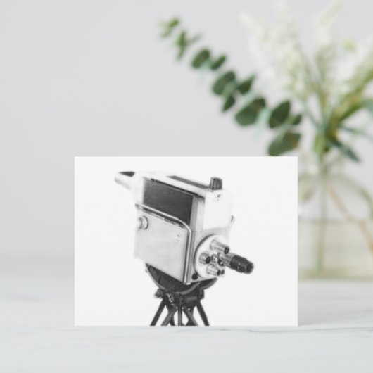 Old Broadcast TV Camera TK Postkarte (Stehend Vorderseite)