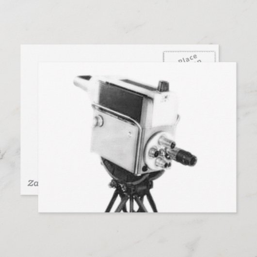 Old Broadcast TV Camera TK Postkarte (Vorne/Hinten)